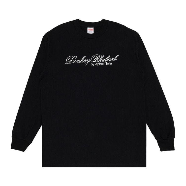 Supreme x Aphex Twin Donkey Rhubarb Long-Sleeve T-Shirt Black