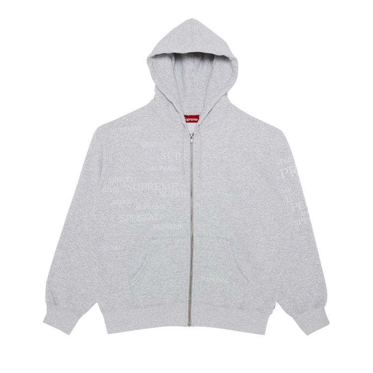 Supreme Special Zip Up Hoodie Ash Grey