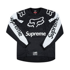 Supreme x Fox Racing Moto Jersey Top Black