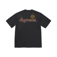 Supreme Peacock Shorts-Sleeve Top Black