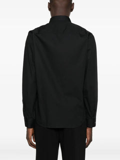 logo-plaque cotton shirt