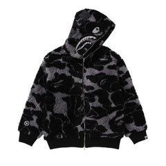 BAPE ABC Camo Boa Shark Relaxed Fit Full Zip Hoodie Black
