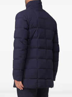 double-front quilted puffer jacket