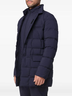 double-front quilted puffer jacket