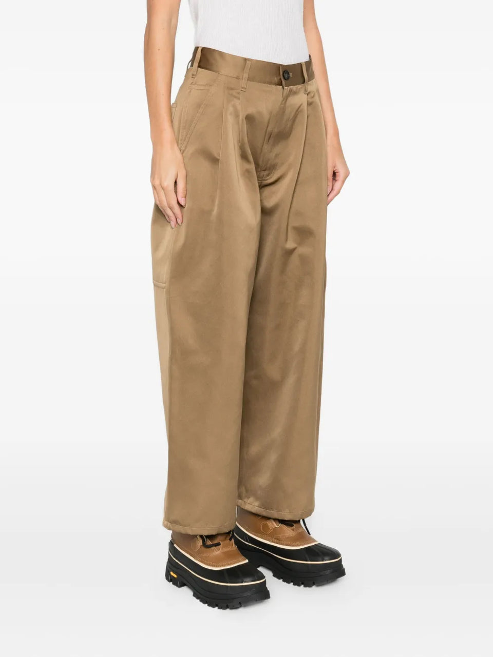 Polke pleated trousers
