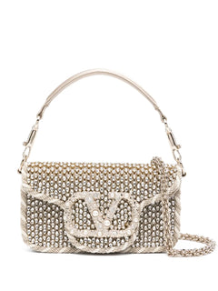 Locò crystal-embellished top-handle bag