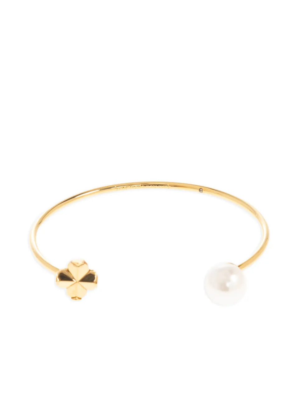 clover-motif pearl-embellished bracelet