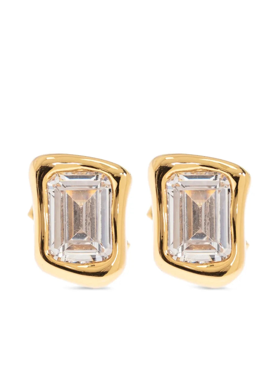 crystal-embellishment earrings