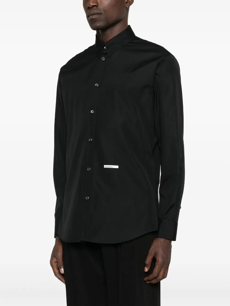 logo-detail cotton shirt