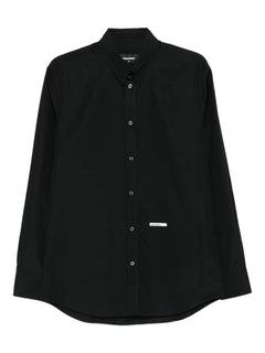 logo-detail cotton shirt