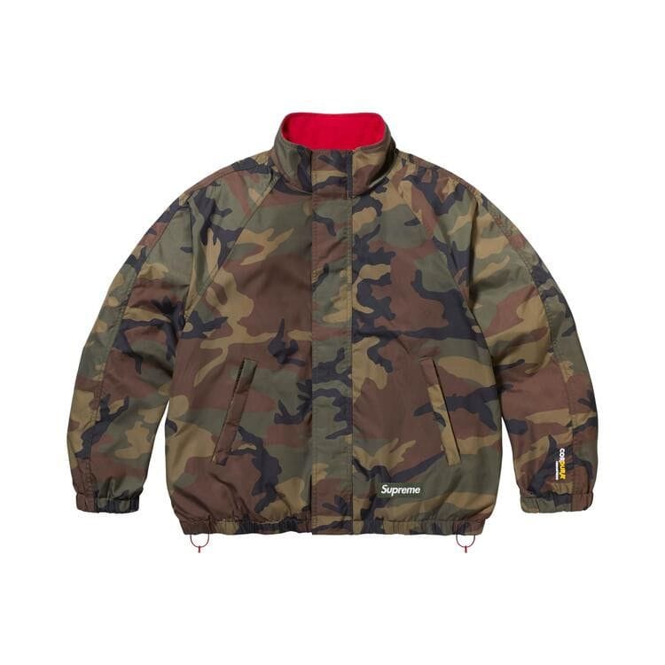 Supreme Polartec Reversible Track Jacket Woodland Camo