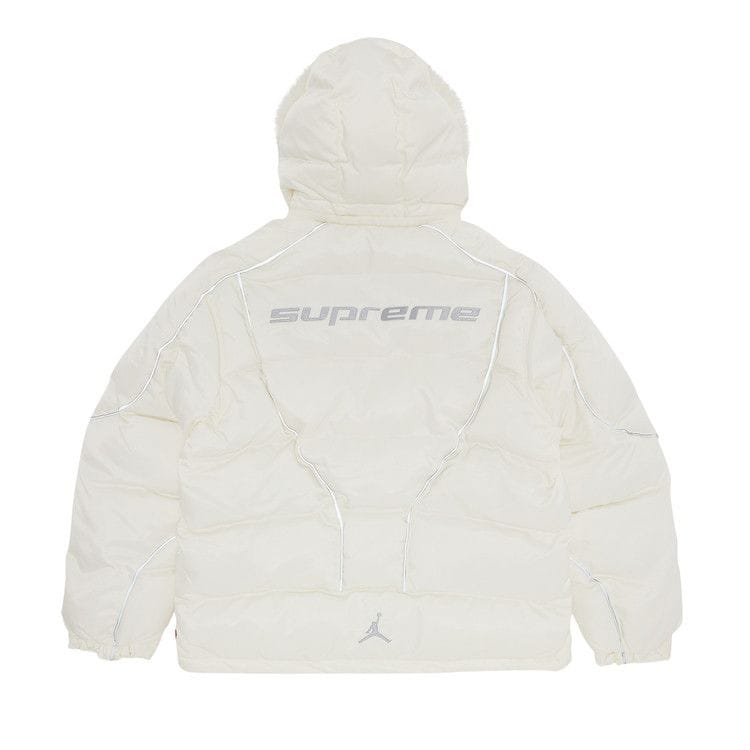 Supreme x Jordan Puffer Jacket White