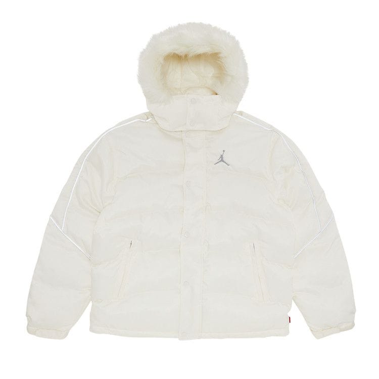 Supreme x Jordan Puffer Jacket White