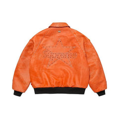 Supreme x Vanson Leathers x B.B. Simon Jacket Orange