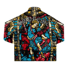 Supreme Saint Michael Fleece Jacket White