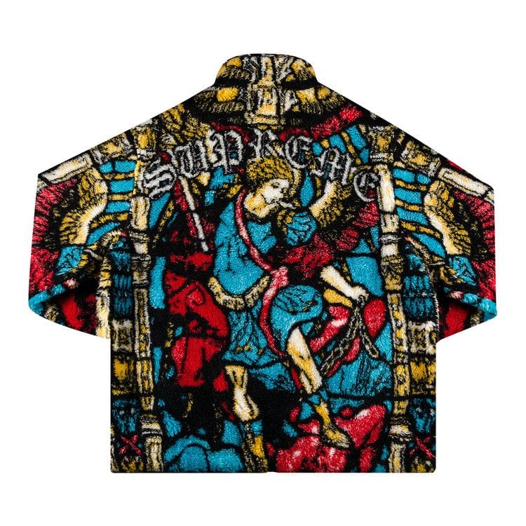 Supreme Saint Michael Fleece Jacket White
