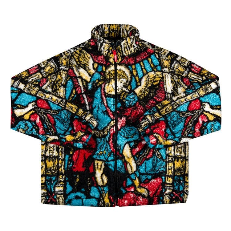 Supreme Saint Michael Fleece Jacket White