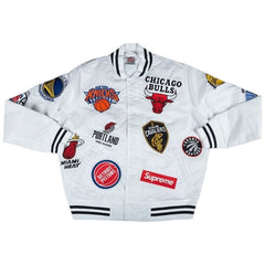 Supreme x Nike x NBA Teams Warm Up Jacket White