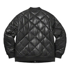 Supreme Quilted Leather Work Jacket Black