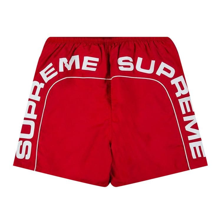 Supreme Arc Logo Water Shorts Red