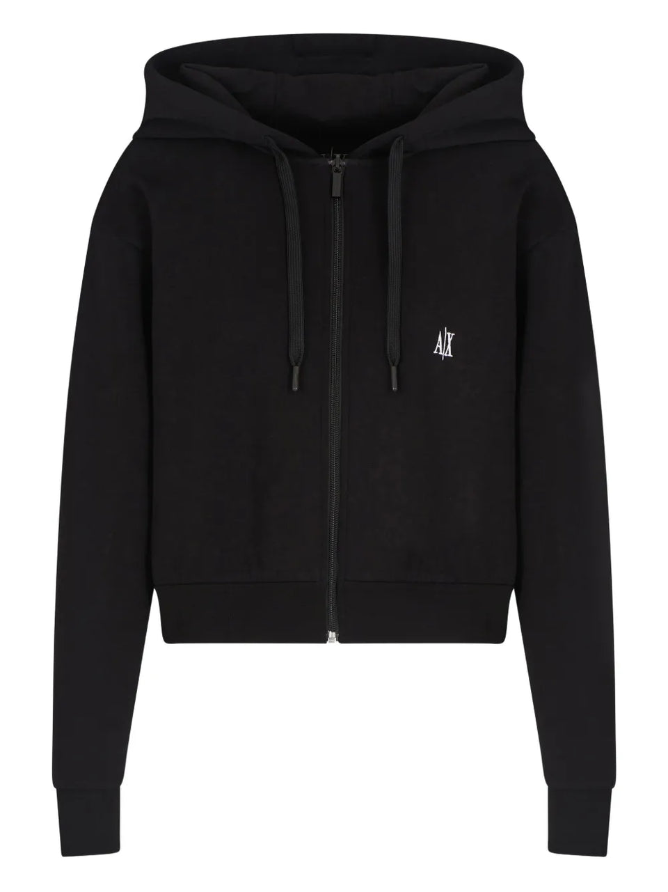 zip-up hooded jacket
