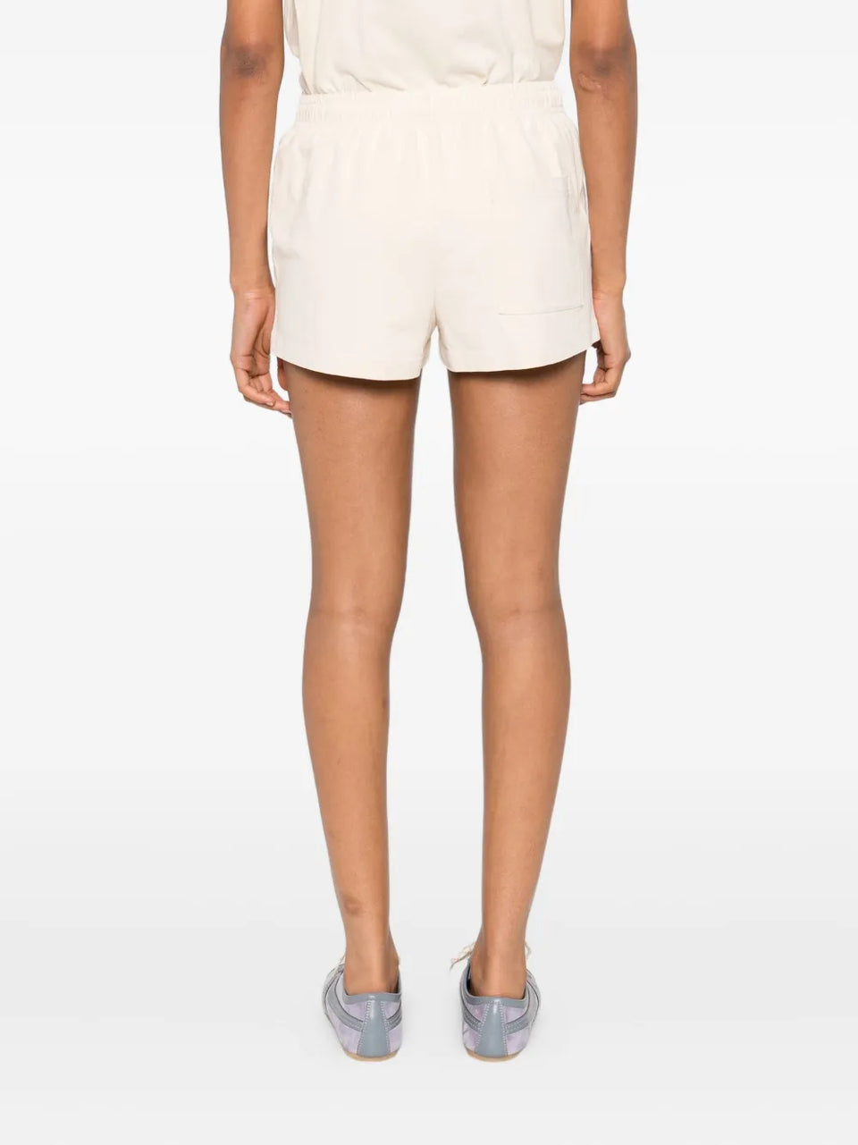 embroidered-logo shorts