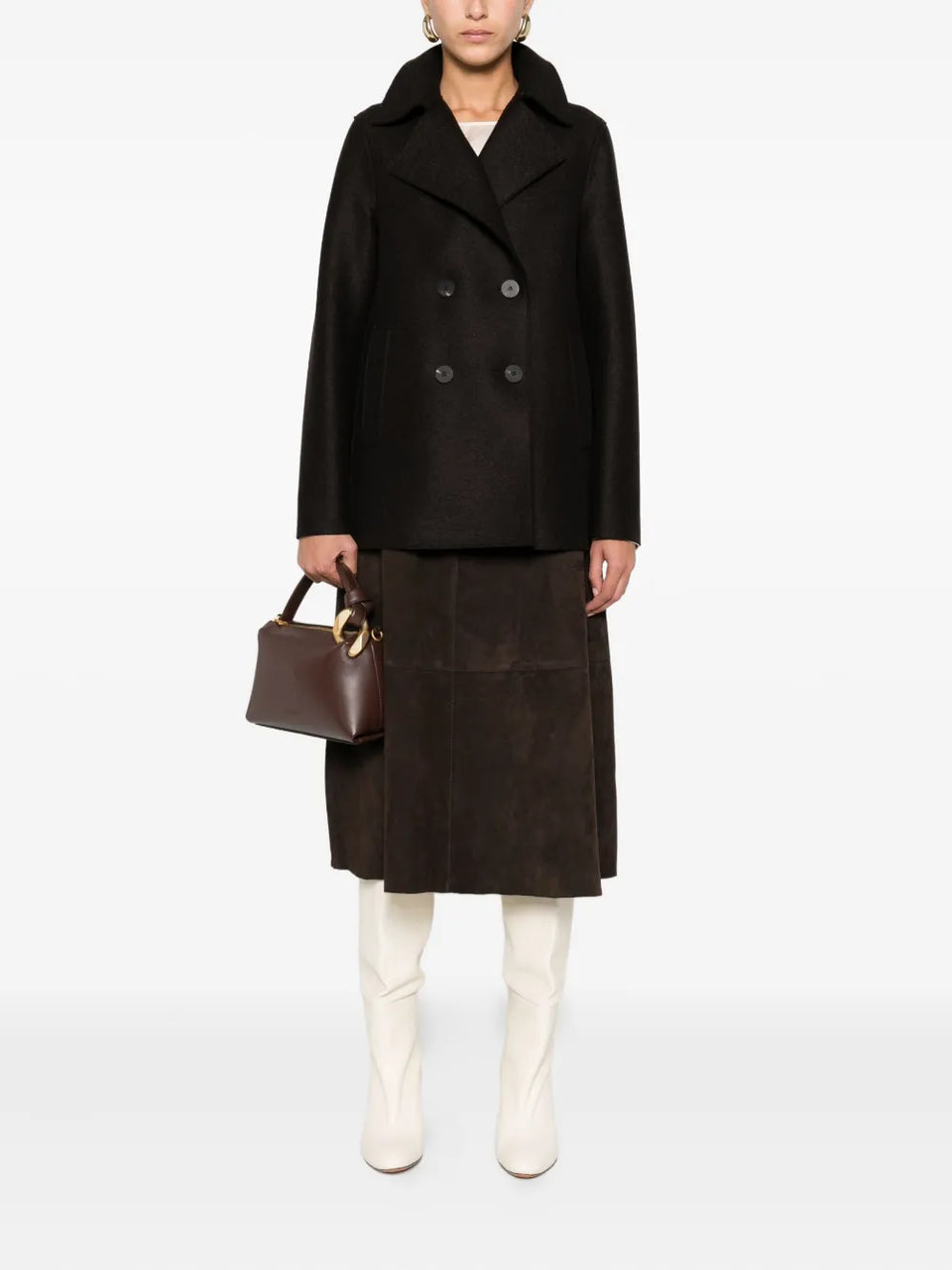double-breasted wool coat