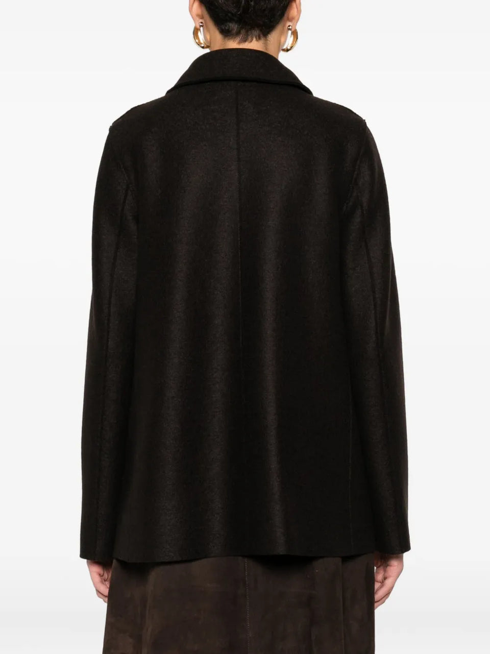 double-breasted wool coat