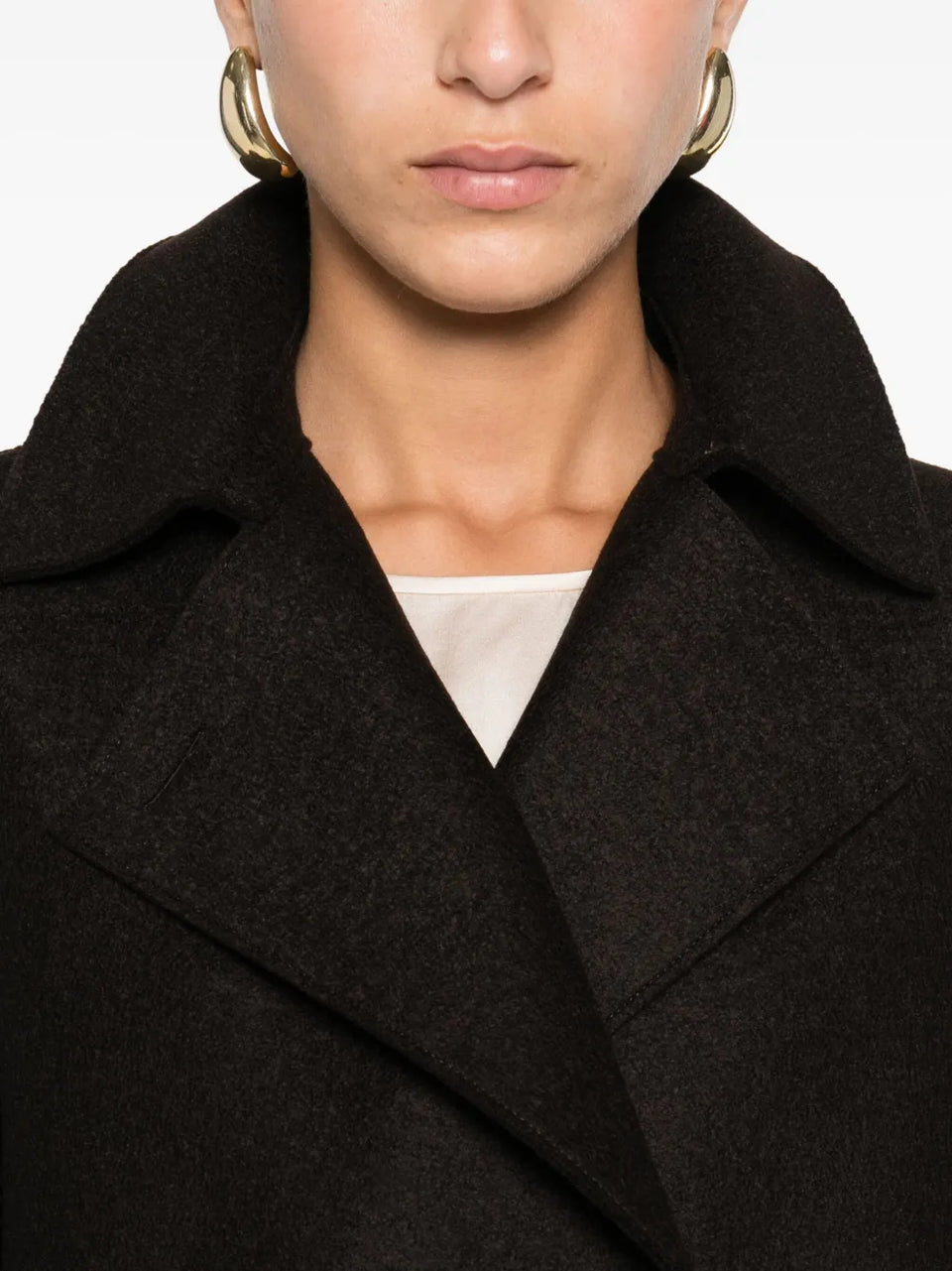 double-breasted wool coat