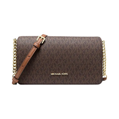 Michael Kors Jet Set Medium Signature Logo Crossbody Bag Brown