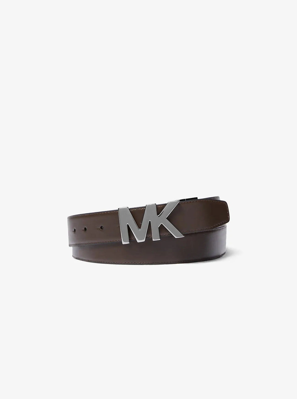 Michael Kors Reversible Signature Logo and Leather Belt Brown-Black
