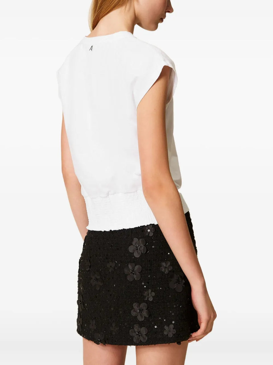 embroidered flower T-Shirt