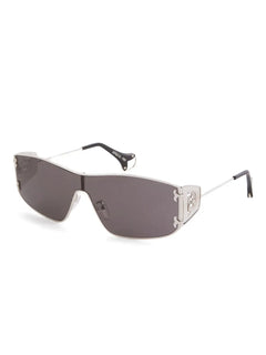 logo cut-out shield-frame sunglasses