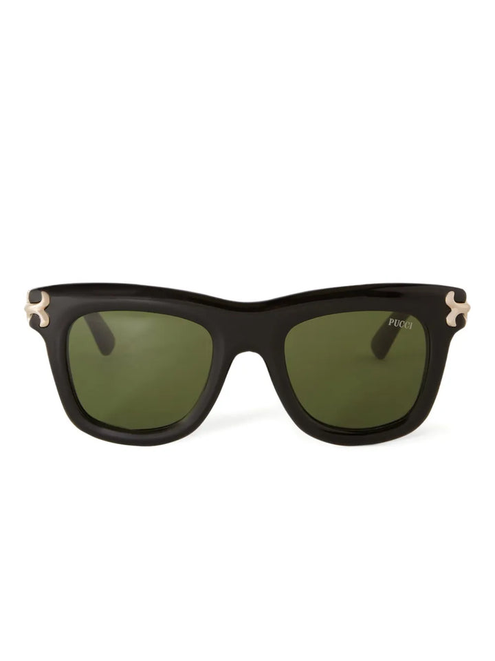 square logo-detail sunglasses