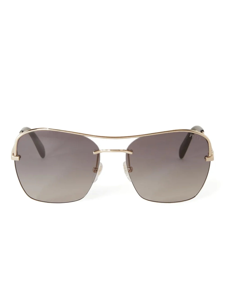 semi-rimless sunglasses