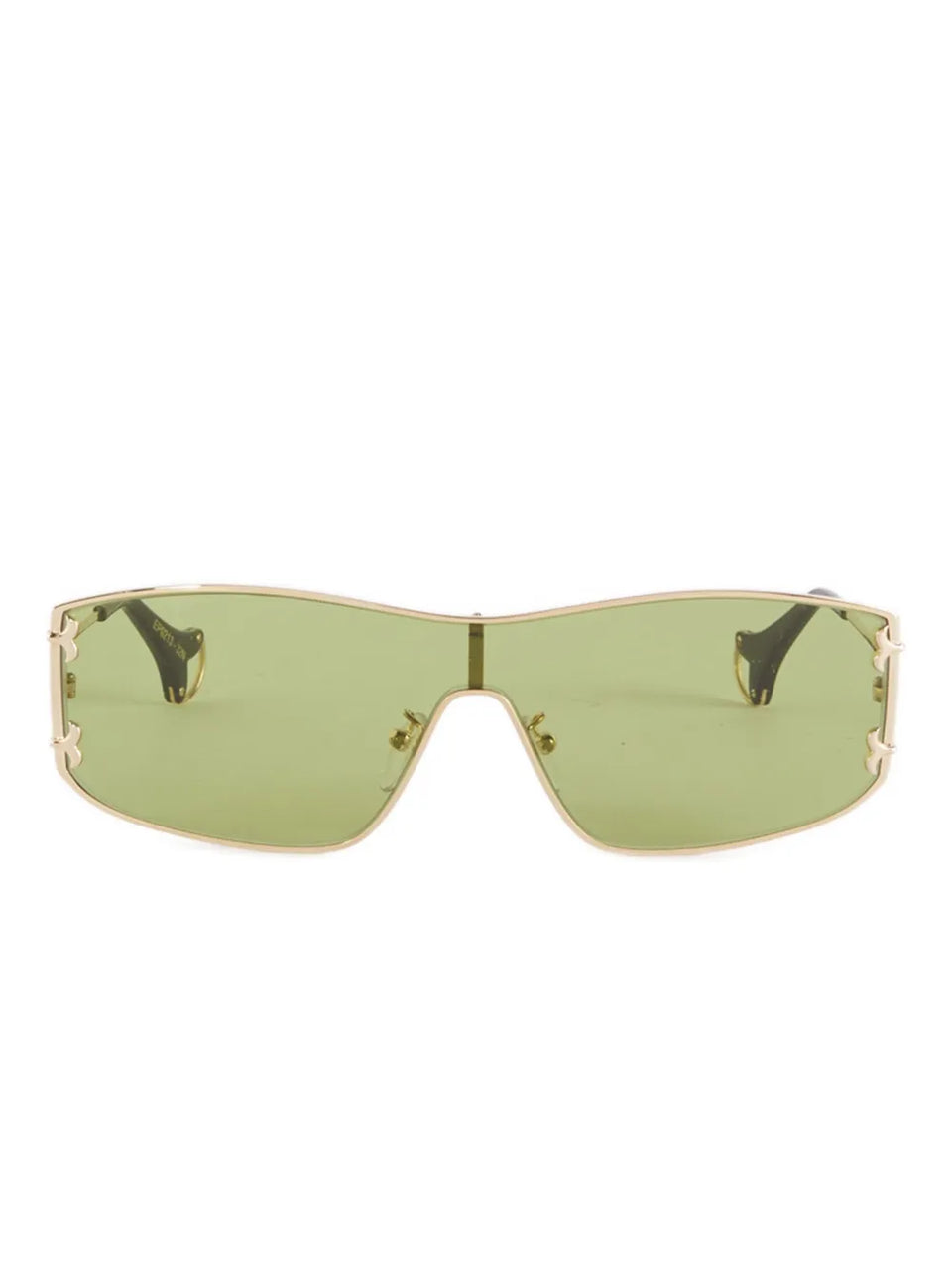 logo cut-out shield-frame sunglasses