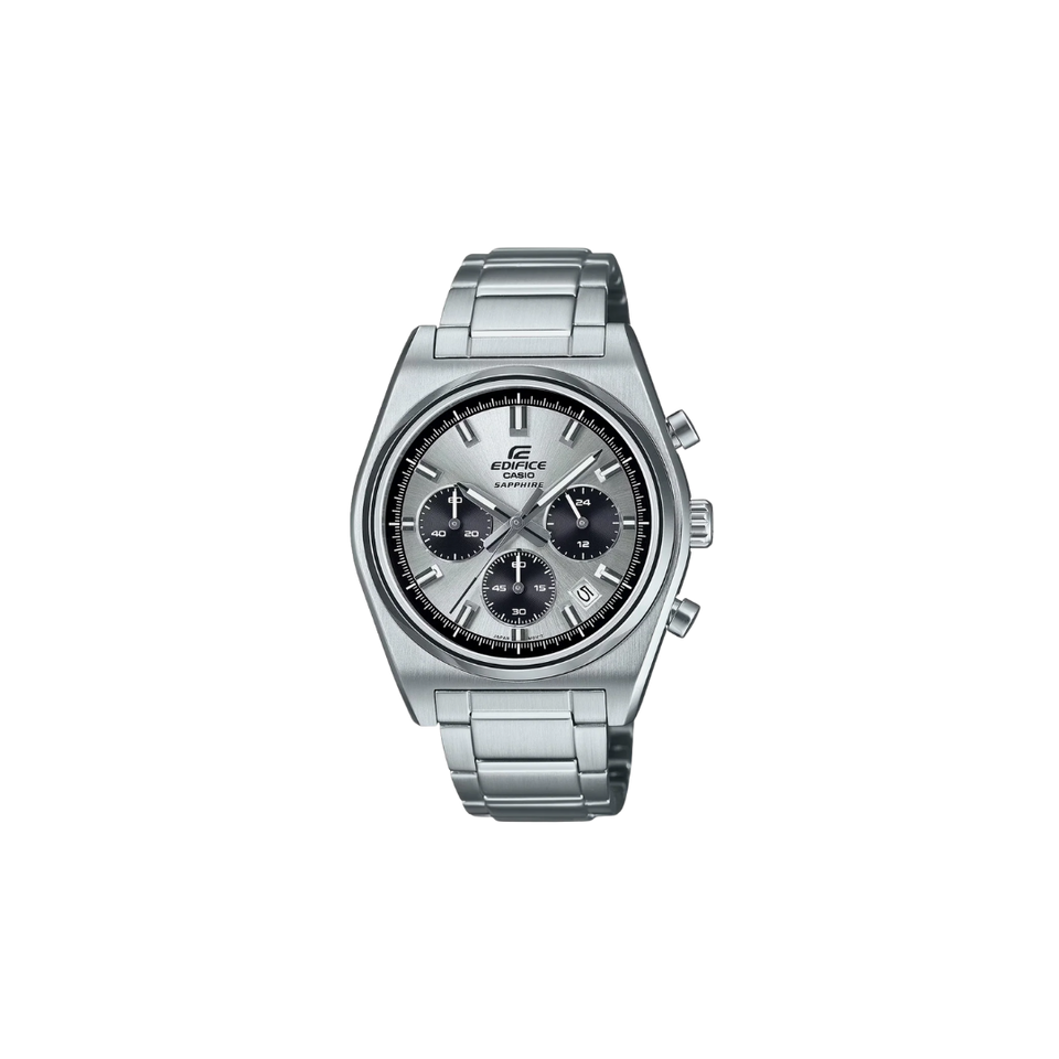Casio Edifice Chronograph EFB-730D-7AV Quartz Silver Dial Stainless Steel Watch
