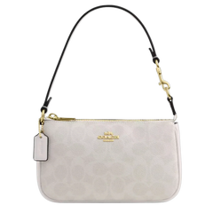 COACH Nolita 19 In Signature Canvas Gold/White/Chalk