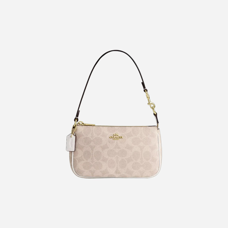 COACH Nolita 19 In Signature Canvas Gold/Sand/Chalk