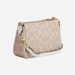 COACH Nolita 19 In Signature Canvas Gold/Sand/Chalk