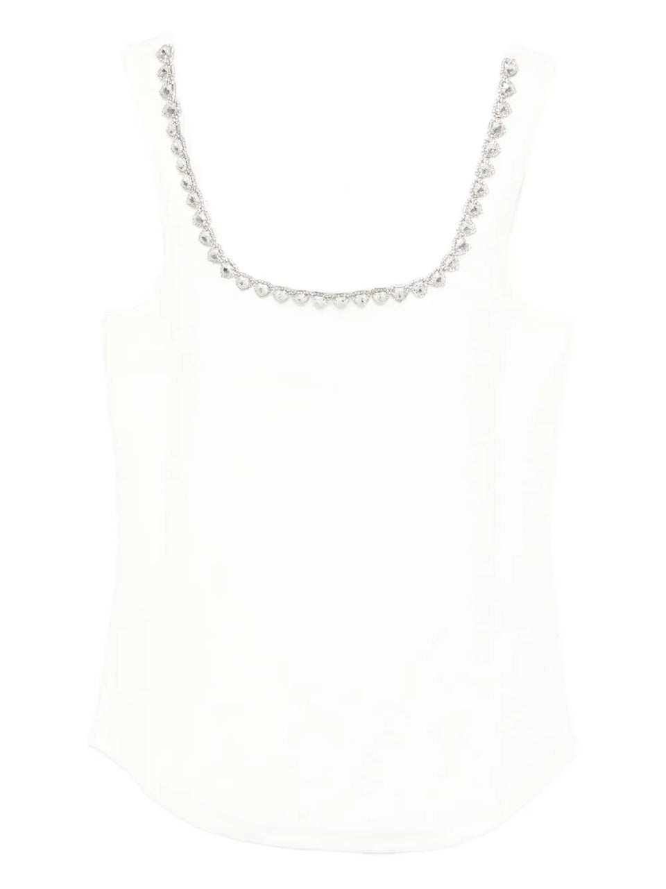 embellished neckline top