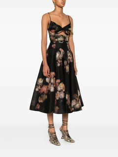 Hypnotic Twist floral-print midi dress