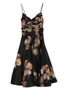 Hypnotic Twist floral-print midi dress