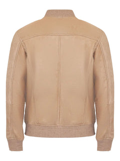 ribbed-trim zip-front jacket