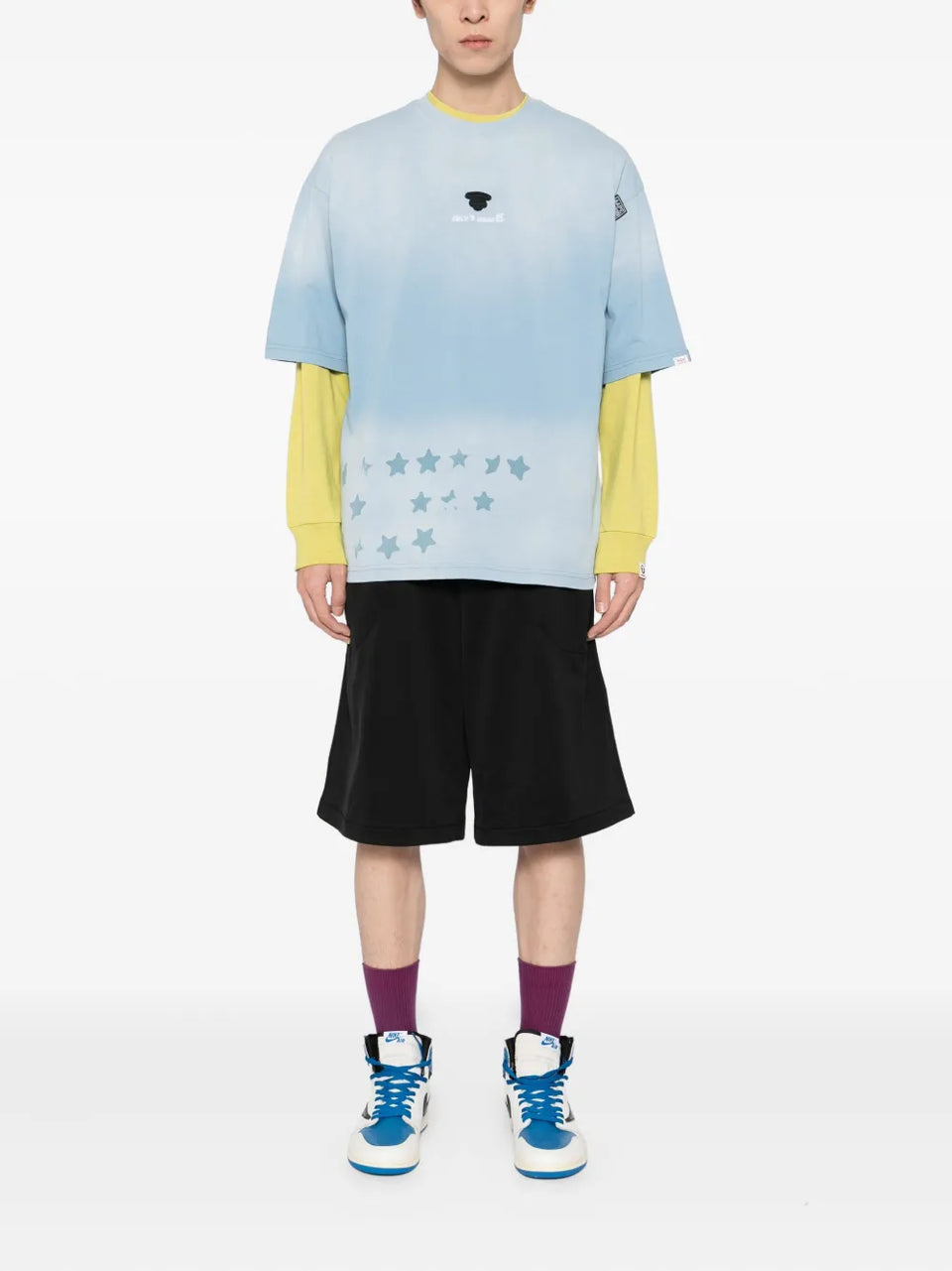 star-print tie-dye T-Shirt