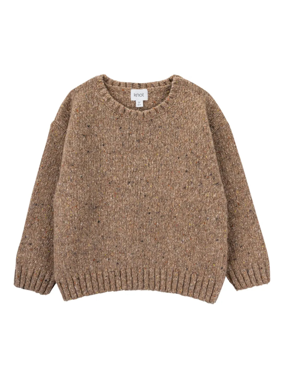 speckled knitted sweater