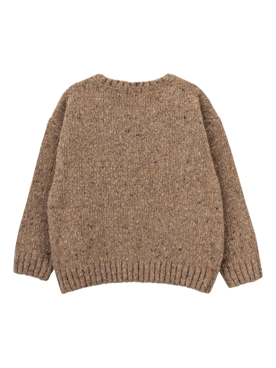 speckled knitted sweater