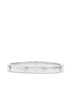 clover-embellished bangle bracelet