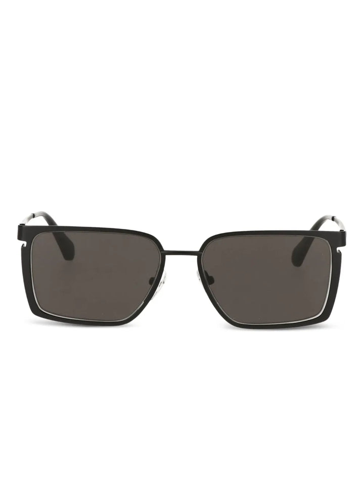 square-frame tinted-lens sunglasses