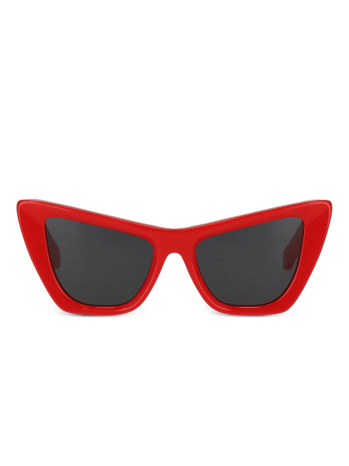 cat-eye logo-detail sunglasses